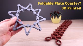 3D Printing a Foldable Kitchen Plate Coaster (feat Scissors Snake)