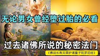 无论男女曾堕过胎的必看！过去诸佛所说秘密法门，《佛说长寿灭罪护诸童子陀罗尼经》 【显密法缘】