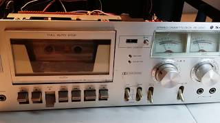 SANYO RD 5250 Cassette Deck Repaired TEST