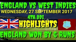 ENGLAND VS WEST INDIES 5TH ODI HIGHLIGHTS 29-9-2017