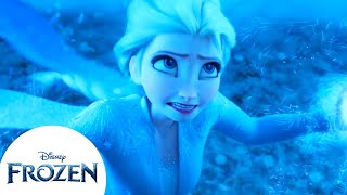 Elsa se aproxima dos espíritos: vento, fogo e água | Frozen