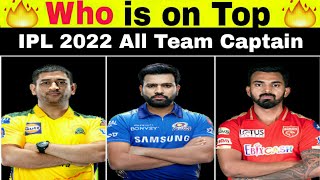 Top 10 Captain of IPL Teams 2022 || #shorts
