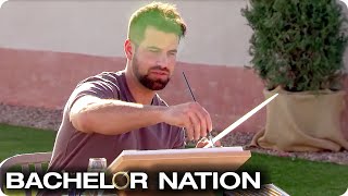 Blake Gets VERY Expressive During Art Challenge | The Bachelorette