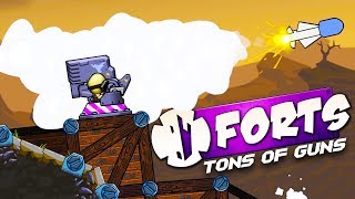 HUGE FORTS UPDATE! - EMP ROCKETS and 20mm CANNONS! - Forts Multiplayer Gameplay