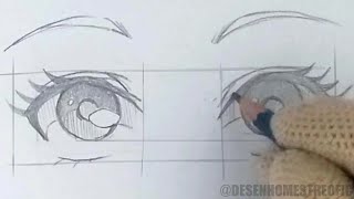 Como Desenhar Olhos de Anime SIMPLES | PASSO A PASSO [Iniciante]