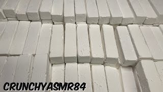 182 Chalk Butter Sticks | Plain White | Oddly Satisfying | ASMR | Sleep Aid