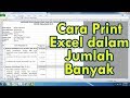 Cara Print Excel Banyak Lembar