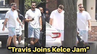 Without Taylor Swift Travis Kelce Returns to LA after a Romantic Date with Taylor Swift in Italy