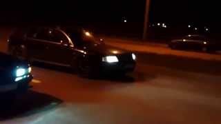 Drag racing Audi s6 vs BMW 740