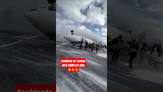 🚨AVION Sufre ACCIDENTE al ATERRIZAR en TORONTO CANADÁ