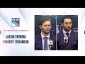 NYR at WSH: Jacob Trouba and Vincent Trocheck Postgame Availability | April 28, 2024