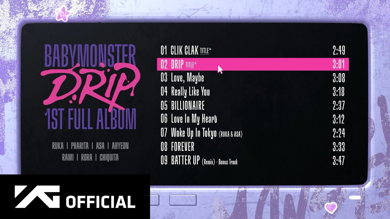 Babymonster Drip Official Audio Youtube Music