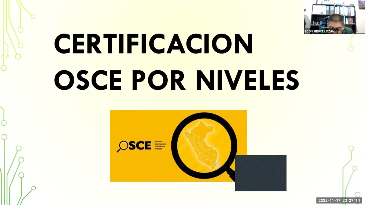 ☑️ Módulo 1: PROCESO DE CERTIFICACIÓN OSCE POR NIVELES - YouTube