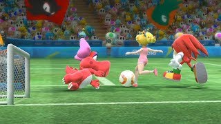 Mario and Sonic at The Rio 2016 Olympic Games Football Peach vs Wario vs Metal Sonic