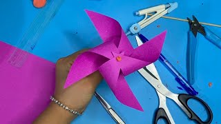 origami szélkerék bemutató | hogyan készítsünk papír szélmalmot | kézműves papír