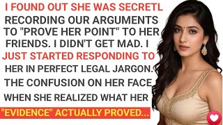 I FOUND OUT SHE WAS SECRETLY RECORDING OUR ARGUMENTS TO "PROVE HER POINT" TO HER FRIENDS. I DIDN'T..