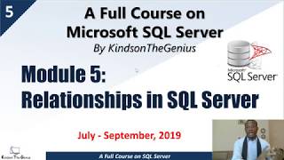 SQL Server Tutorial 5 Relationships in SQL Server
