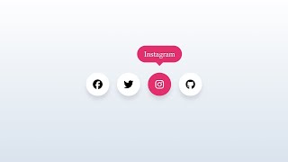 Social Media Buttons with Tooltip on Hover | Only HTML & CSS Tutorial (No JavaScript)