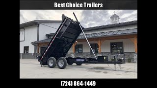 2023 Sure-Trac 6x12' Dump Trailer 9900# GVW * TELESCOPIC HOIST UPGRADE