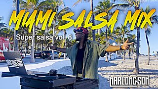 🌊🎶 Super Salsa Vol.8 - 🌴 Miami Mix ☀️ - DJ Marlong Son - 4K Drone - Playa Las Olas