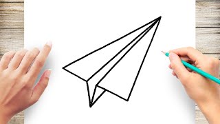 How to Draw Paper Airplanes Step by Step