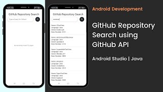 GitHub Repository Search using GitHub Search API (JSON parsing) | Android Studio | Java PART 2