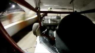 In car view and wing top view of my nasty Crash at the 2013 Canadian sprint car Nationals