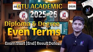 Academic Calendar 2025-26 Even Term