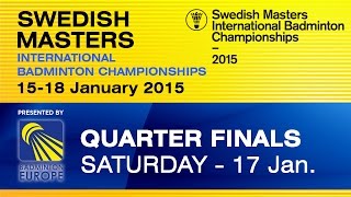 QF - WD - S.BARNING / I.TABELING vs L.GREBAK / M.HELSBOL - 2015 Swedish Masters