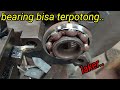 Make Strong Lathe Cutting Tools | Buat Pahat Bubut Kuat untuk Motong Bearing atau Laker Metal Lathe