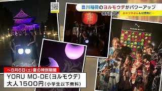 お狐さん約1千体が闇夜に浮かぶ…去年好評だった豊川稲荷『ヨルモウデ』がパワーアップ 感染対策もアート化