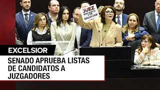 Entre señalamientos, Senado aprueba lista de candidatos a elección judicial