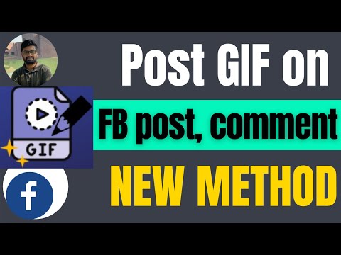 How to post gif on Facebook comment 2024  post  messenger