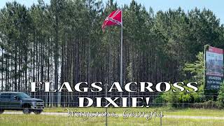 Waycross, GA Memorial Flag "Constitution was on the side of the South"
