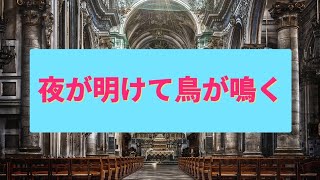 【賛美歌501パイプオルガン音】夜が明けて鳥が鳴く