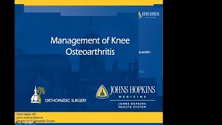 Management of Knee Arthritis Webinar