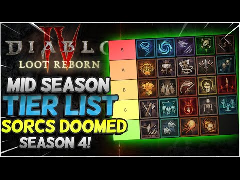 Diablo 4 Season 4 Mid-Season Class Tier List!