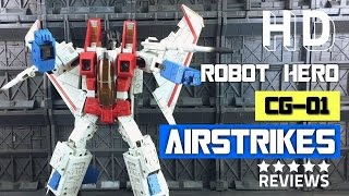 Robot Hero CG-01 Airstrikes KO Oversized Transformers Masterpiece MP11 Starscream