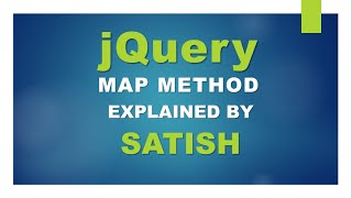 learn jQuery, How to use map method in jQuery #jquery #jquerytutorial #selectors #map #mapmethod
