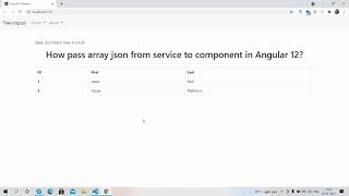 Angular 12 Json Array Pass Services to Component File