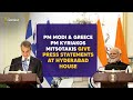 PM Narendra Modi & Greece PM Kyriakos Mitsotakis give Press Statements at Hyderabad House