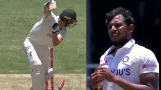 T.Natarajan 1st Inning Wickets in Test Debut || Ind vs Aus 4th Test 2021