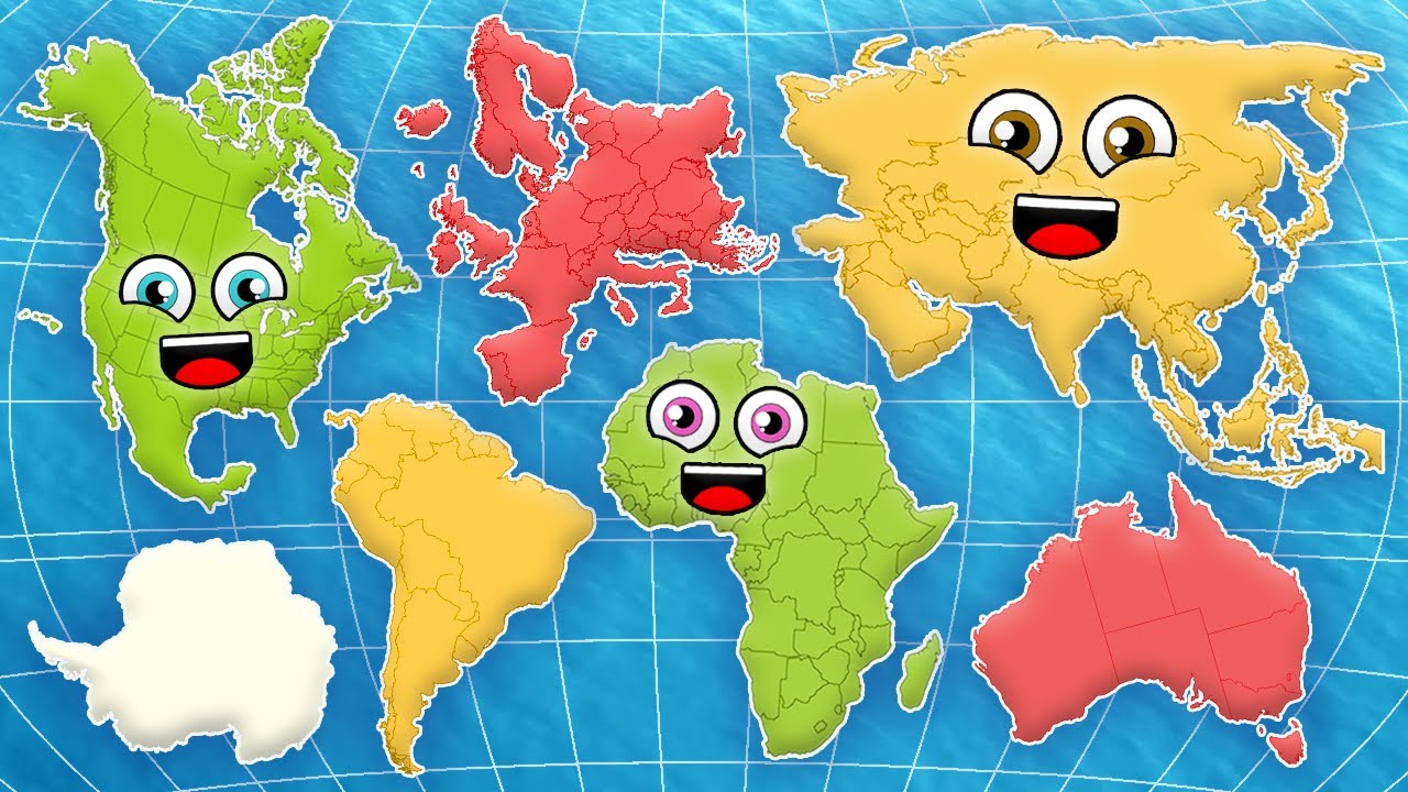 Continents Of The World | The 7 Continents Song - YouTube