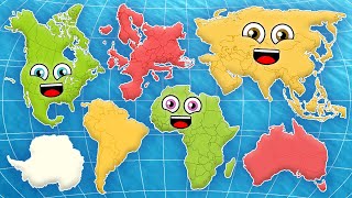Continents of the World | The 7 Continents Song