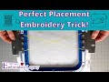 How to Perfectly Center ANY Embroidery Design in the Hoop - Elastic Band Embroidery Trick (2021)