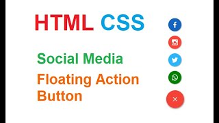 HTML CSS Floating Action Button