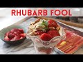 How to make Strawberry Rhubarb Fool | Quick and Easy Dessert!