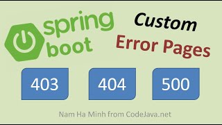 Spring Boot Custom Error Pages Examples (HTTP 403, 404, 500...)