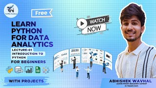 Python for Data Analytics Full Course | Lecture 1 – Introduction to Python | Abhishek Wavhal