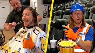 Handyman Hal gets a hair cut and goes to the movies | Awesome Kids Show